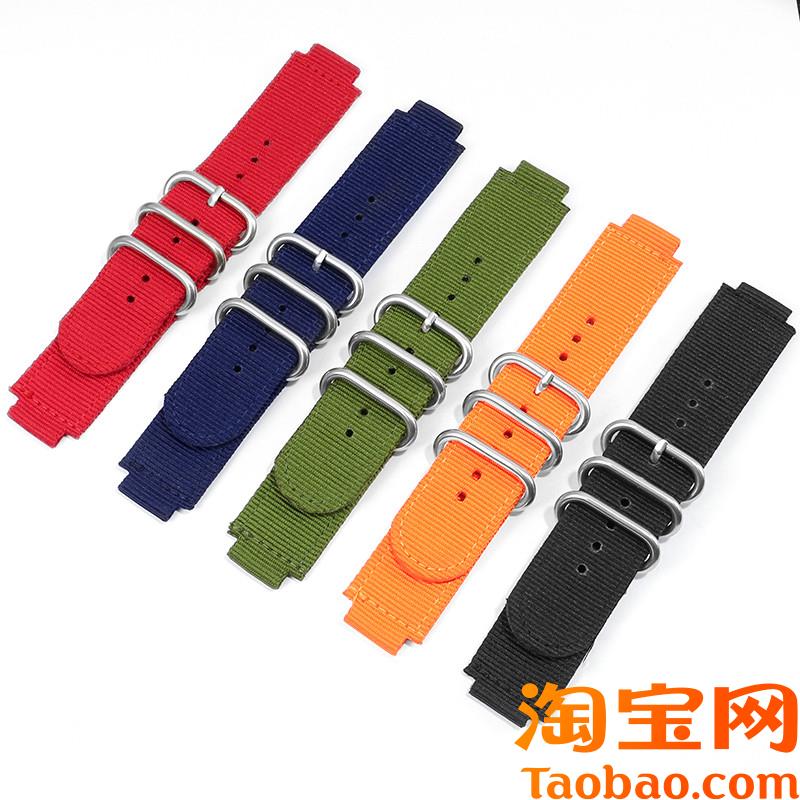 代用改装casio卡西欧GA110/100/120/140黑金黑武V士防水尼龙手表