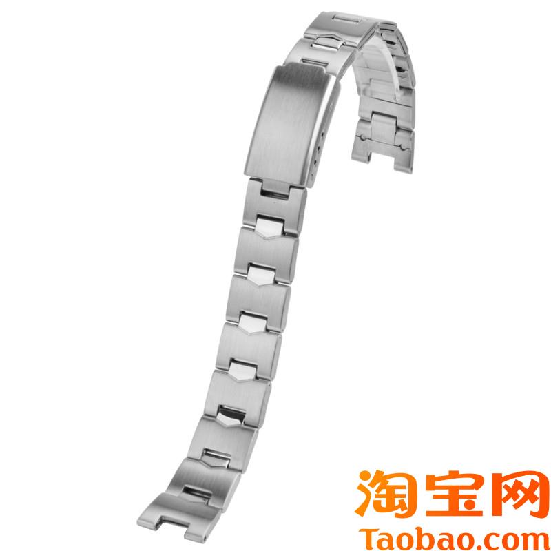 不锈钢手表带适配卡西欧casio女式手表学生石英腕表LTP-12X41D-4A