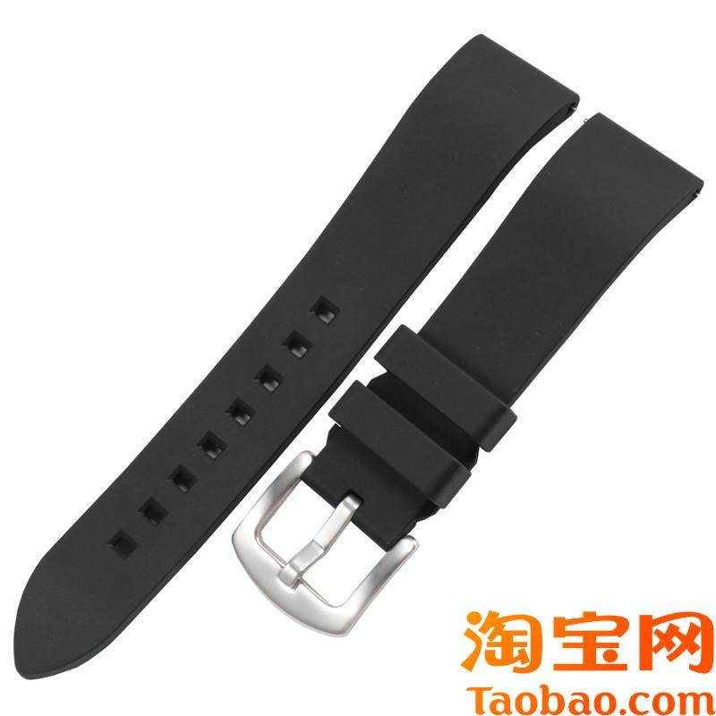 适配艾戈勒大爆炸手表带爱勒ageloCcer燃火山机械表氟橡胶表带男