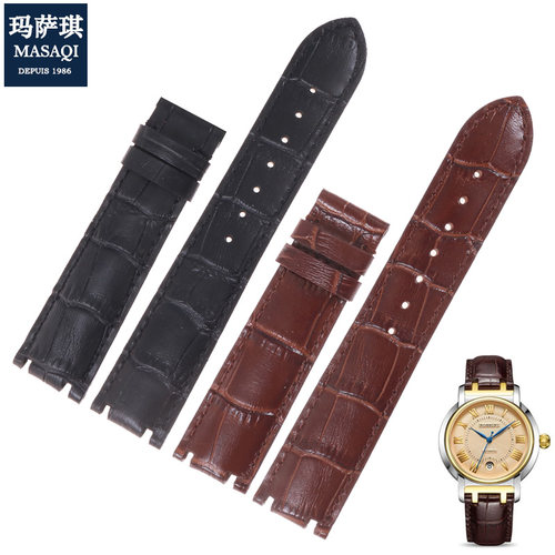 适合罗西尼真皮表带5565T06C/T01A/W04B 棕色男款7565TY01C 专用