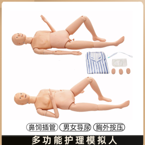 多功能护理模拟人模m型男女性医院学校用人体教学模特输液打针导