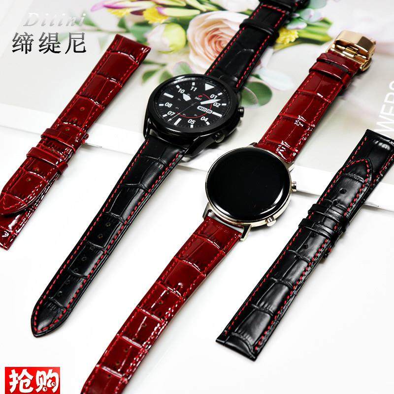 原厂代用真皮表带华为手表watch3女gt2智能运动腕带ins风watch3Pr
