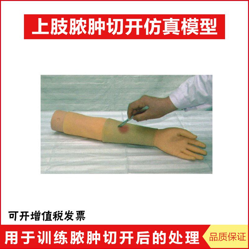 上肢脓肿切开仿真模型 脓肿切开引流G术模块 手臂缝合拆线手臂包
