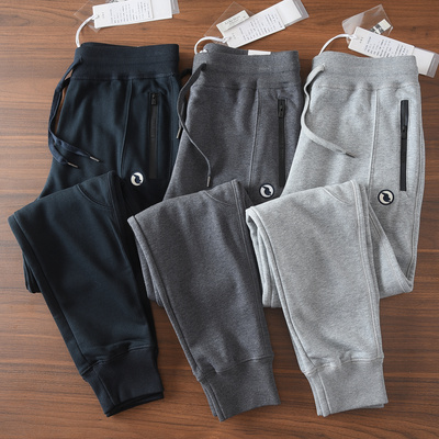 6266#春秋季新款男士休闲裤小鸟收口束脚运动卫裤百搭长裤子男装