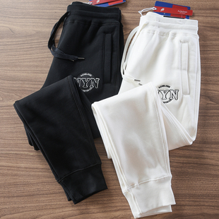 束脚休闲长裤 2024新款 男修身 加绒加厚运动休闲卫裤 香港潮牌 秋冬季