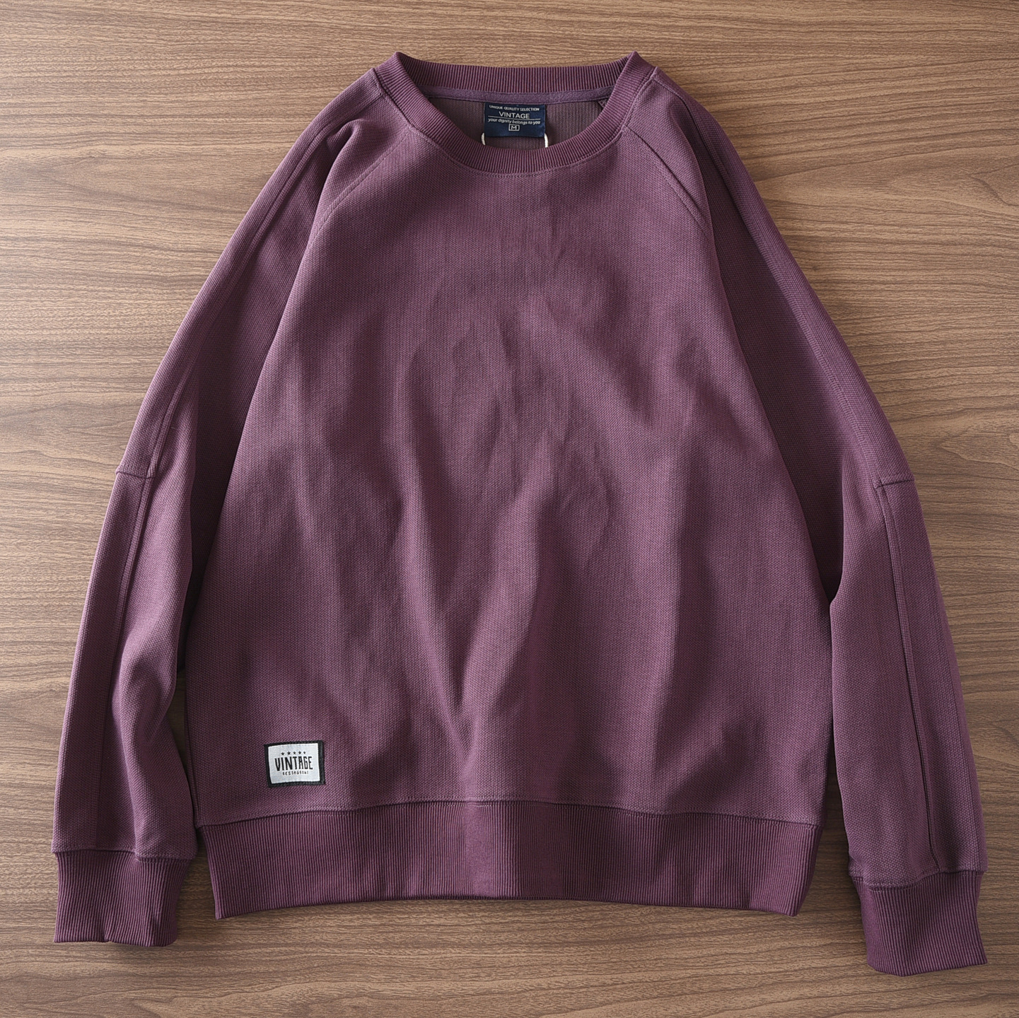 1509美式重磅390G男士痞帅高级感卫衣秋冬季保暖休闲插肩袖上衣男