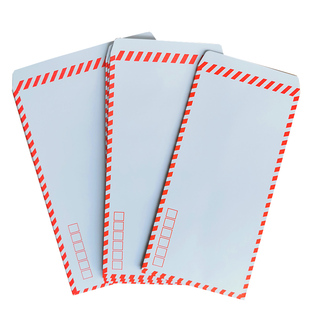 中式白色信封四边红色边框通用集邮首日封加厚140克无邮政监制号