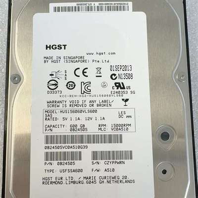 询价购-0235G6JE 华为600G 15K 3.5寸原装拆机存储