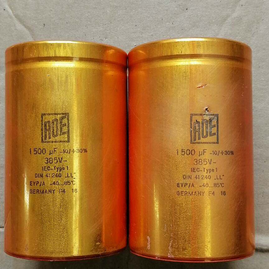 询价购-ROE电容，385v，1500uf，拆机成色漂亮看