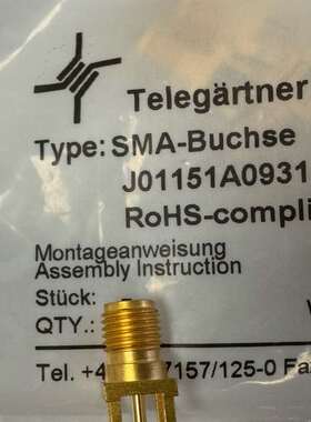 可维修-J01151A0931，德国Telegärtner SMA连-议价