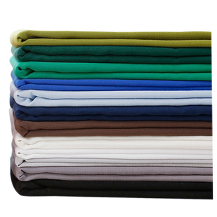 纯色竹节棉麻素色绵绸人造面料家居服睡衣床品夏季文艺连衣裙布料