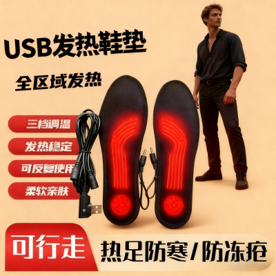 充电加热鞋垫女男士2025新