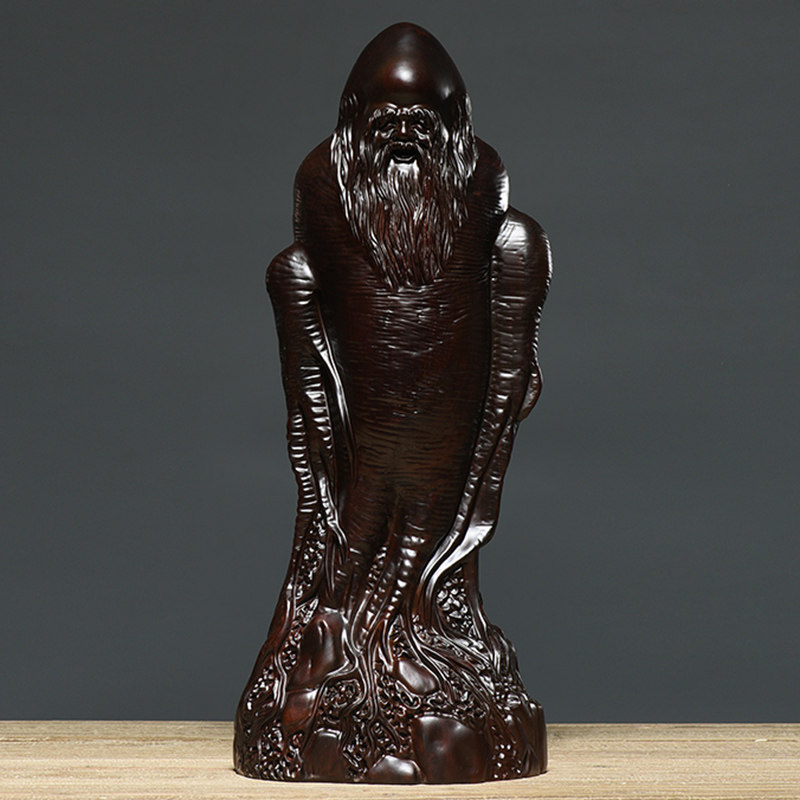 手工匠人寿星黑檀木中式