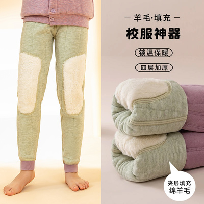儿童校服神器棉裤冬季加绒加厚