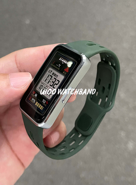 UIOO适用华为手环10/8/9表带硅胶蜂窝网运动透气华为手环10/9表带