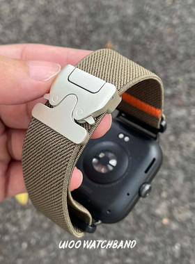 UIOO适用红米watch6/5/4表带弹力尼龙伞扣小米手环9pro/8pro表带
