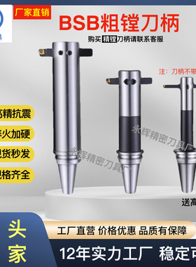BT40 BT50抗震方孔粗镗刀柄BSB BSA 横插90度斜插45度盲孔镗刀柄