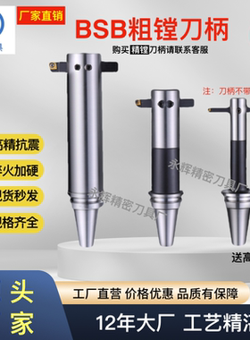 BT40 BT50抗震方孔粗镗刀柄BSB BSA 横插90度斜插45度盲孔镗刀柄