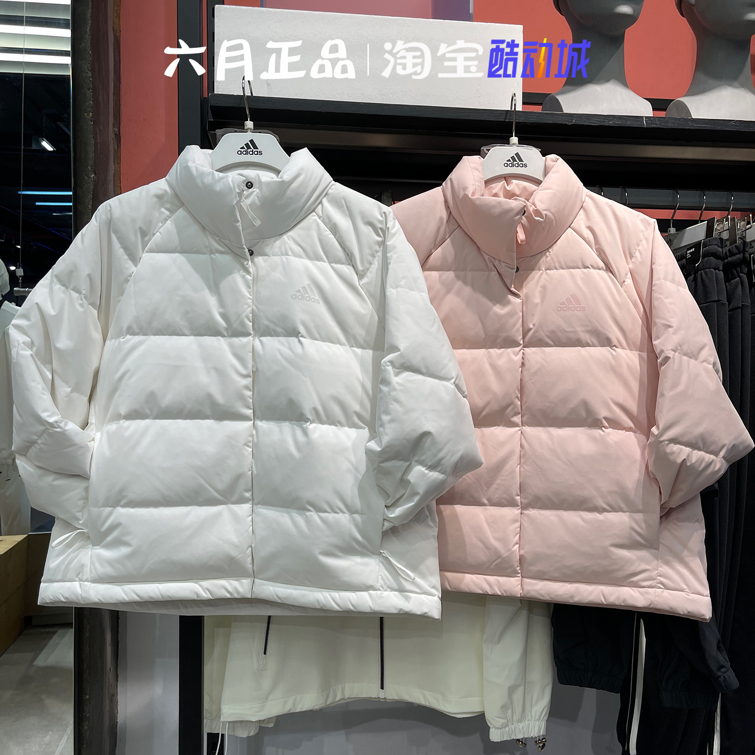 阿迪达斯女羽绒衣外套轻薄羽绒服