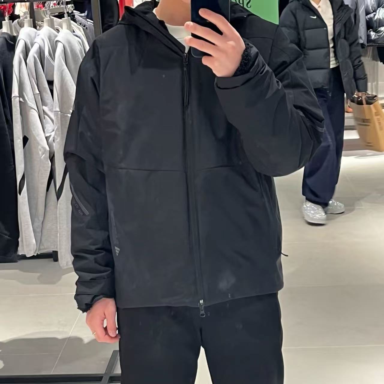 阿迪达斯男女外套加绒棉衣棉服