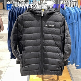 阿迪达斯TERREX男子户外登山旅行轻薄内胆羽绒服外套上衣 KB2176