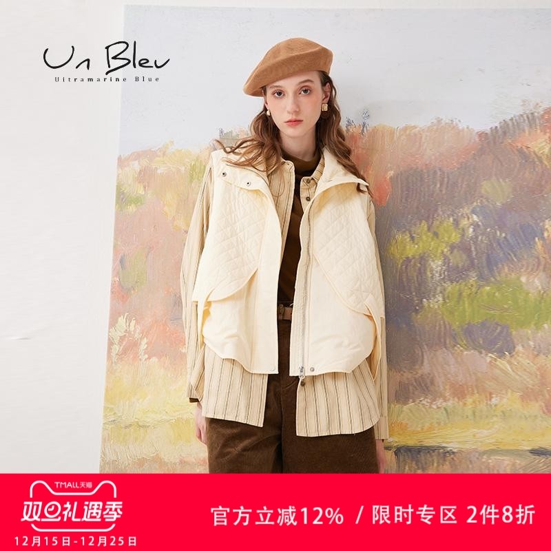 百搭保暖马甲女设计感