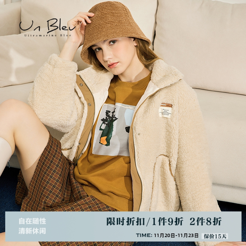 仿羊羔绒外套女冬装新款小个子