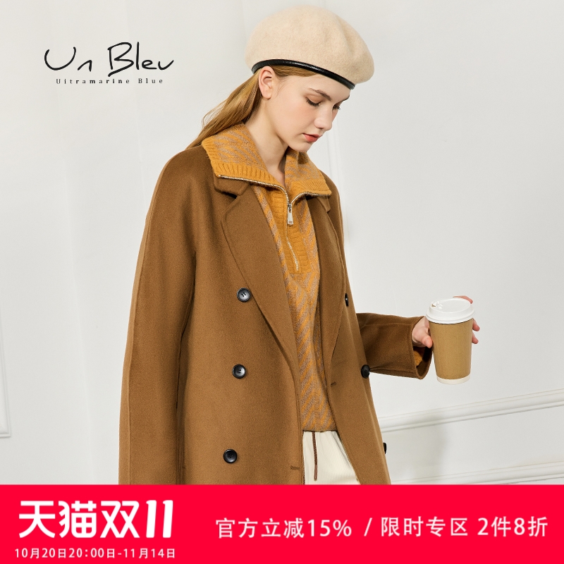 纯羊毛双面呢外套女2022新款冬装