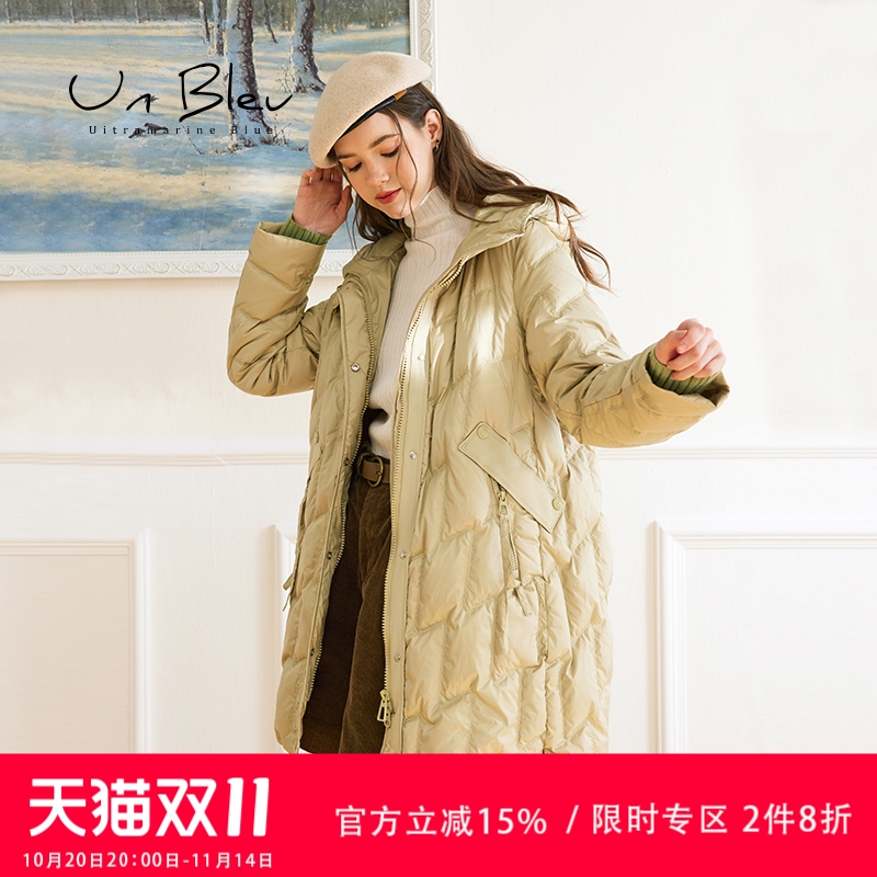 黑色羽绒服女连帽高级好看女装