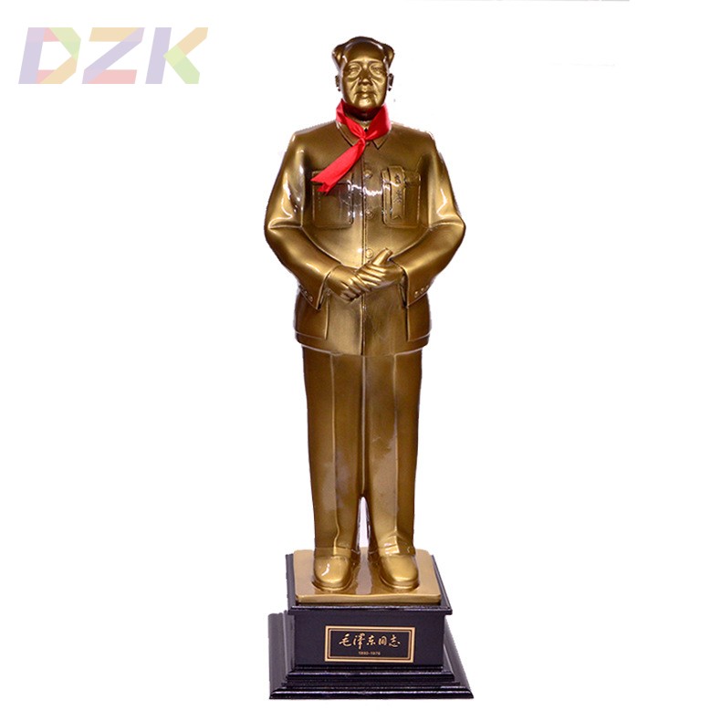 主席挥手铜像摆件毛嗲嗲伟人物雕塑挥手全身树脂工艺品礼品68cma3