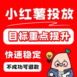 小红xhs书推流代投小红薯推广笔记投放作品xhs运营推广推送
