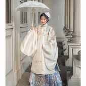 云藏月绣御狸原创明制汉服马面裙女款 长衫 上袄日常改良衣成人上衣