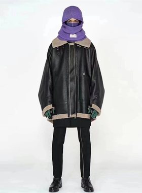 The soloist宫下贵裕 羊毛针织头套巴拉克拉法帽围脖围巾保暖男女