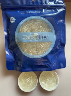 美国capsuline大包分装4号空胶囊壳猫犬宠物喂食牛明胶壳