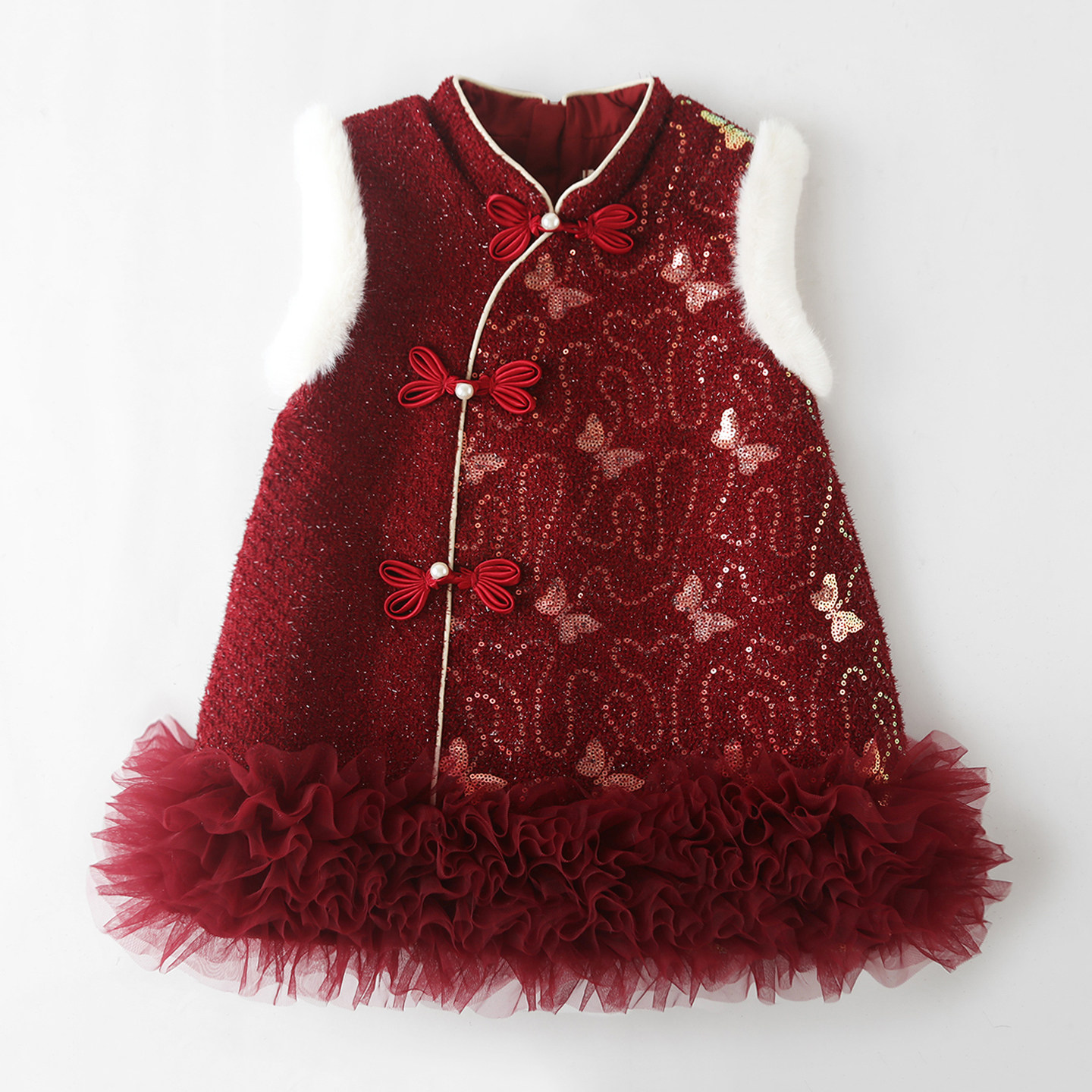 女童旗袍公主裙2025新款连衣裙儿童中国风改良背心裙宝宝秋冬裙子,童装/婴儿装/亲子装,连衣裙,淘宝优惠券,粉丝福利购,淘宝优惠卷