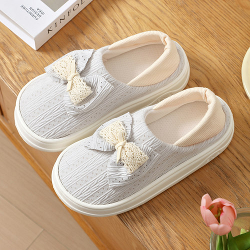 月子鞋春秋款产后包跟孕妇产妇夏季薄款9月份10家居厚底棉拖鞋女