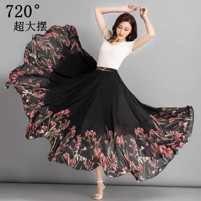 大摆半身裙a字裙伞裙沙滩裙