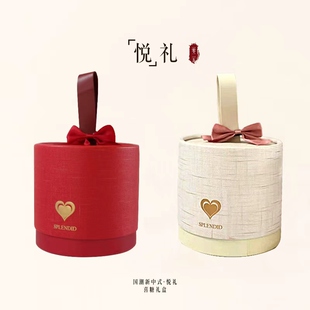 2025新款结婚喜糖盒免折叠抱抱桶糖盒空盒婚礼伴手礼喜糖盒子