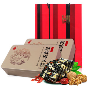 【拍2盒/第2盒0元】阿胶糕300g铁盒东阿特产即食阿胶固元糕礼盒装