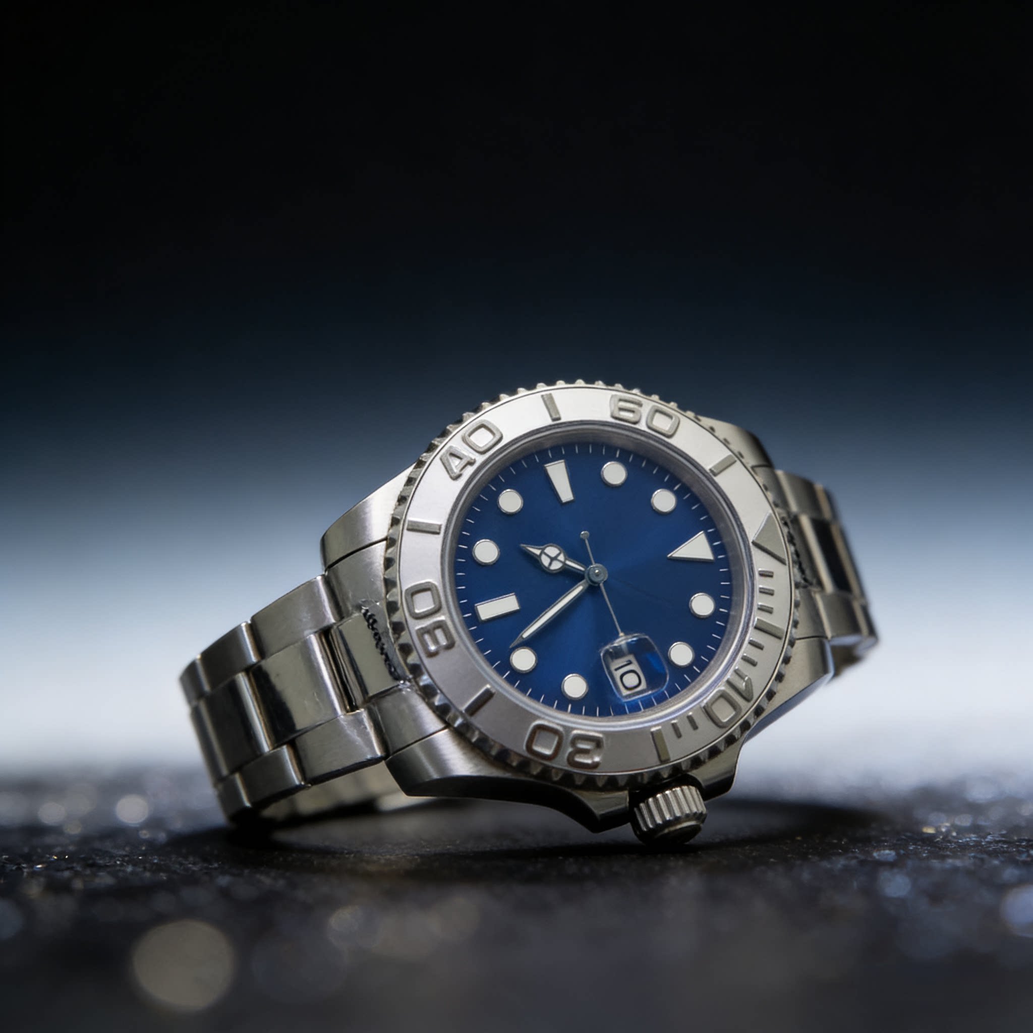 男士游艇高端机械手表进口自动机械机芯904精钢材质