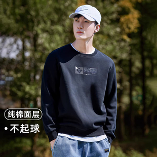 卫衣男装 圆领休闲上衣面层纯棉长袖 男式 拓路者字母渐变印花春秋款