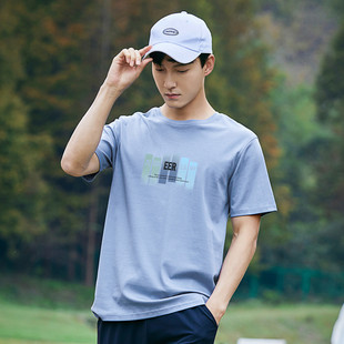 t恤纯棉圆领体恤简约男装 拓路者夏季 短袖 男式 青少年休闲上衣 新款