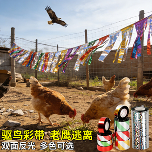 驱赶老鹰神器反光彩带赶鸟防鸟果园菜地吓唬小鸟的东西鱼塘挂件配