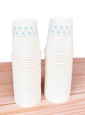 50只晨光一次性中号纸杯