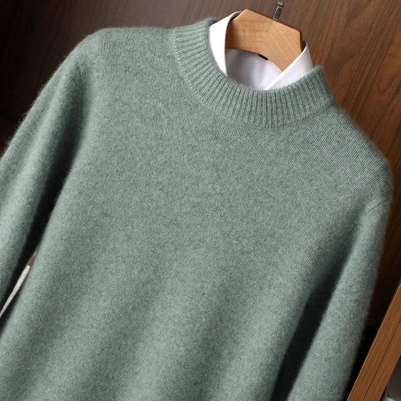 秋冬新款半高领加厚男士纯羊毛宽松套头青年休闲毛衣针织打底衫,女装/女士精品,羊绒衫,淘宝优惠券,粉丝福利购,淘宝优惠卷