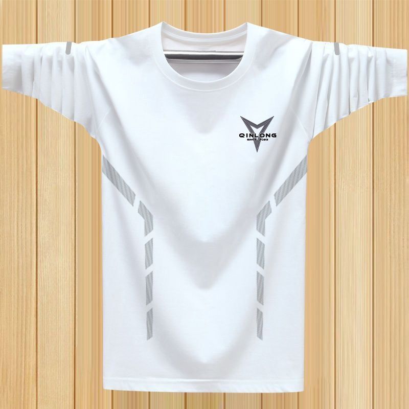 长袖t恤男印花休闲运动青少年潮流四季圆领打底衫长袖体恤衫上衣