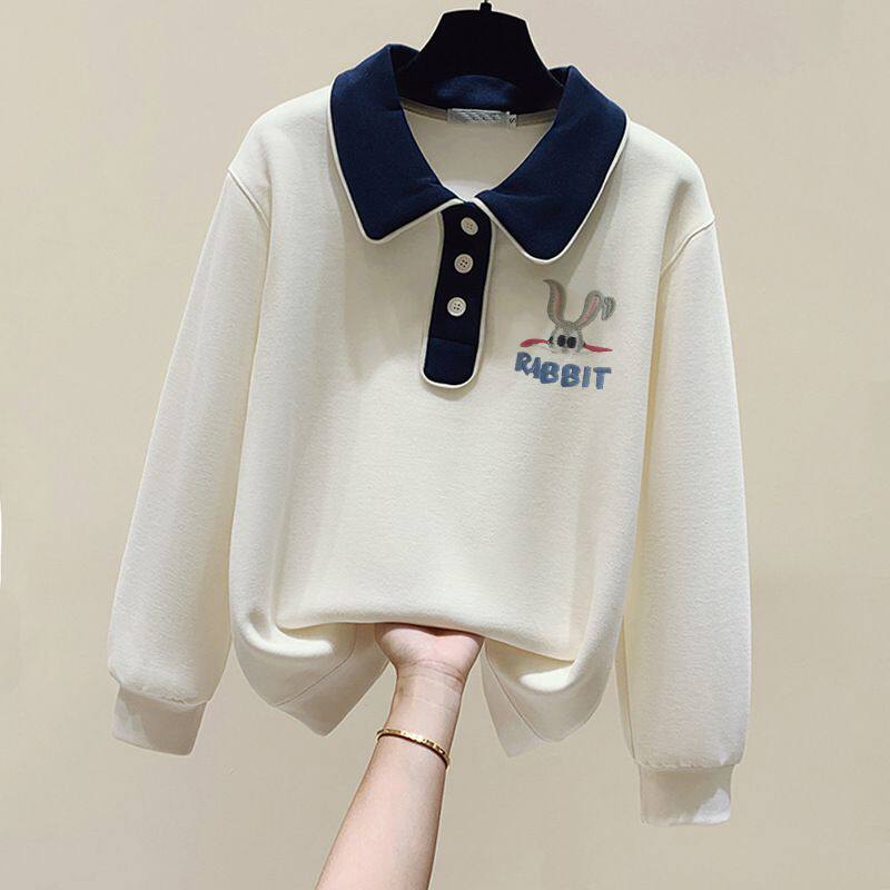 初中生卫衣女新款秋装少女大童长袖t恤高中学生春秋洋气上衣