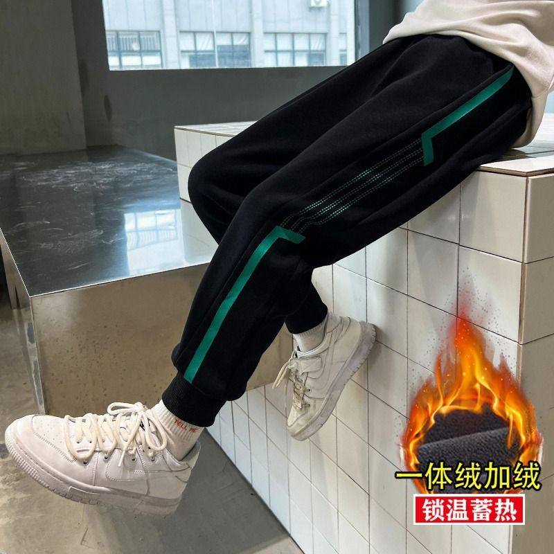 男童裤子秋冬款新款中大儿童冬季运动卫裤男孩冬装加绒长裤潮,童装/婴儿装/亲子装,儿童运动裤,淘宝优惠券,粉丝福利购,淘宝优惠卷