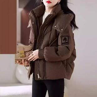 棉服女新款冬季小个子短款外套韩系加厚保暖时尚洋气时髦棉衣