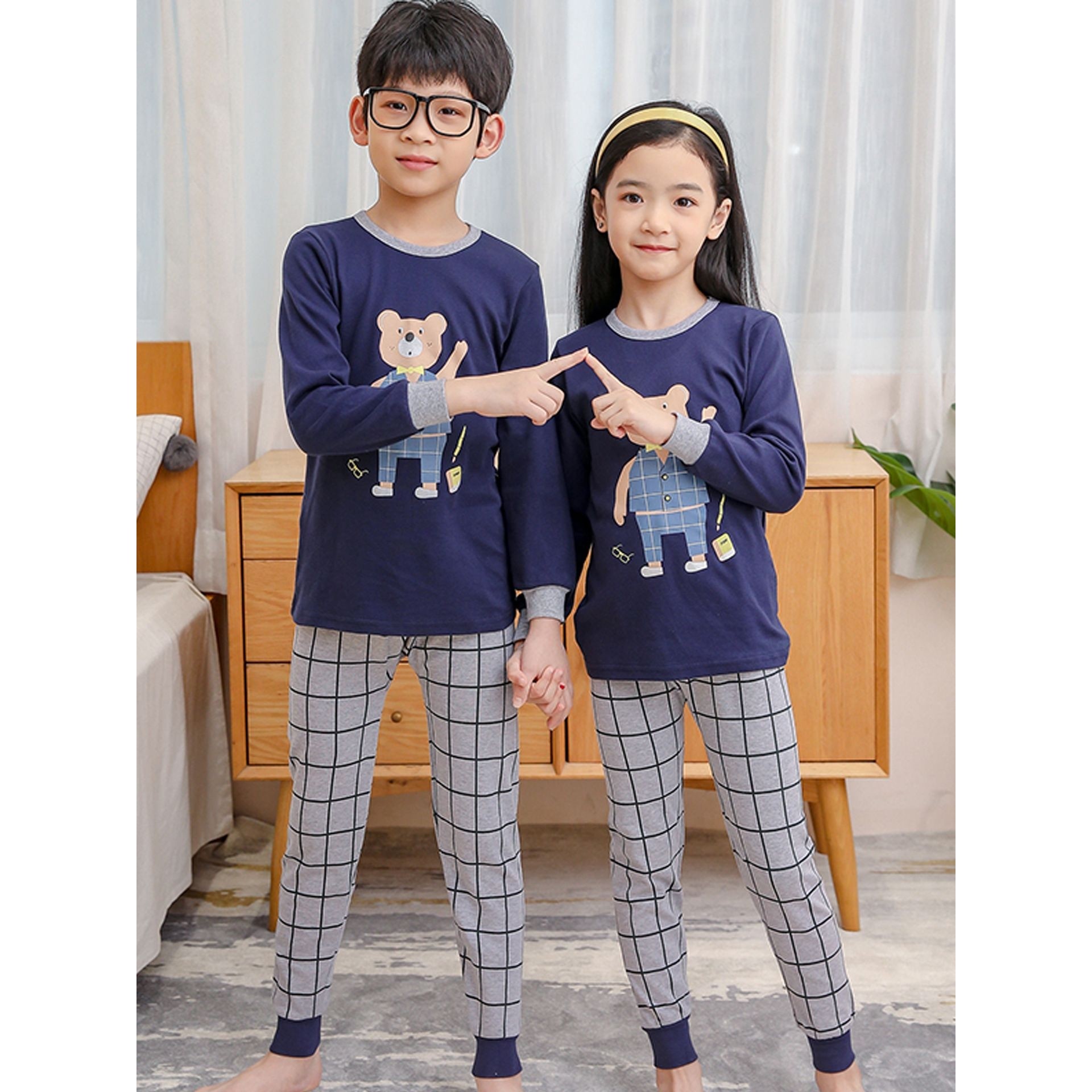 2025儿童内衣套装纯棉男童秋衣秋裤女童宝宝睡衣中小童打底棉毛衫,童装/婴儿装/亲子装,内衣套装,淘宝优惠券,粉丝福利购,淘宝优惠卷